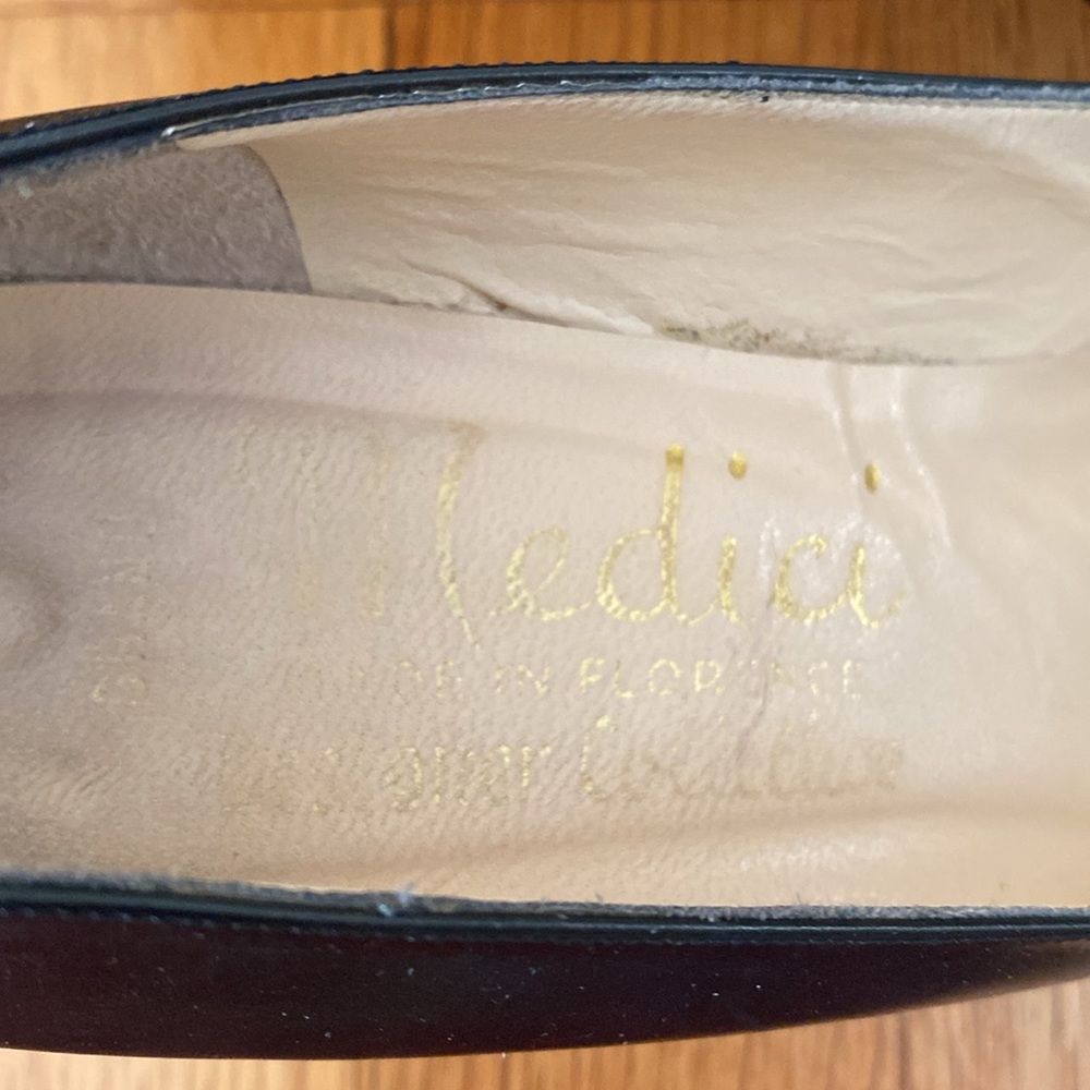 Medici black leather dress shoes - Picture 3 of 8